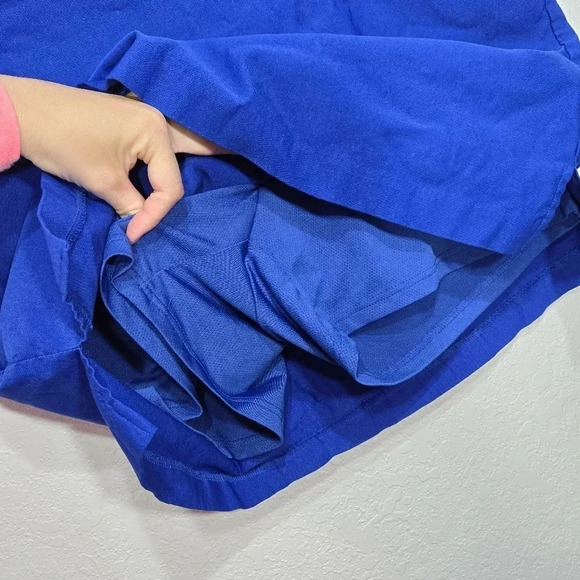 Raffaella Comfort XXL Stretchy Athletic Skort Blue Short Skirt with Mesh Shorts - Picture 7 of 8